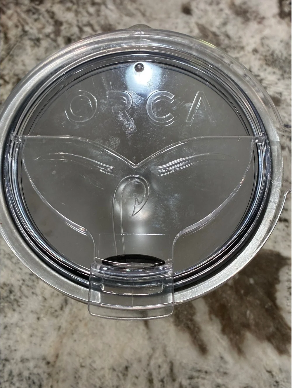 ORCA Stainless Steel Tumbler with Clear Lid